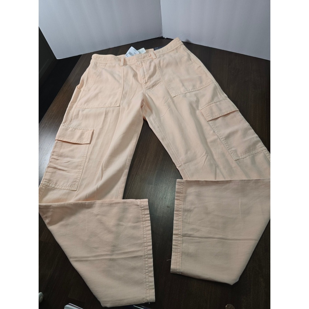 American Eagle AE Ex-Boyfriend Cargo Pants Peach Low-Rise 8 Regular 29W NWT